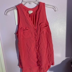 Pink sleeveless top